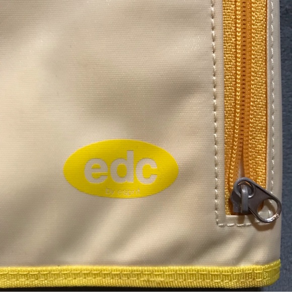 EDC by Esprit yellow nylon mini cross-body/travel bag - Picture 4 of 6